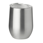 Copos térmicos personalizados de aço inoxidável 300ml Cuisine cor prateado mate