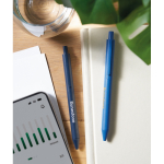 Canetas ecológicas personalizadas com tinta azul Ecológico Style vista conjunto principal