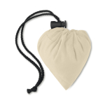 Saco dobrável personalizado de algodão 105 g/m2 Strawberry Cotton cor bege segunda vista