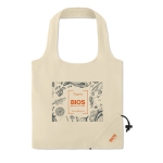 Saco dobrável personalizado de algodão 105 g/m2 Strawberry Cotton cor bege vista principal