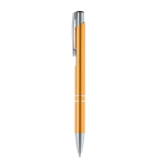 Esferográficas gravadas, de alumínio, com tinta preta Aster Arrow cor cor-de-laranja