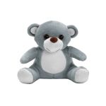 Ursinho de peluche macio para oferecer em feiras e eventos Pooky cor cinzento primeira vista