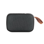 Coluna de som Bluetooth minimalista com alça e microfone Club cor cinzento primeira vista