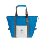 Saco térmico com duas formas possíveis e capacidade para 16 litros Duo cor azul real imagem com logo 2