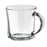 Canecas personalizadas baratas de vidro com smiley 230ml Cristal cor transparente