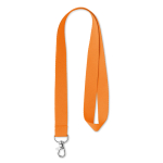 Lanyard Regular 15mm cor cor-de-laranja sétima vista