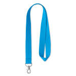 Lanyard Regular 15mm cor ciano sétima vista