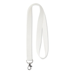 Lanyard RPET 15mm cor branco