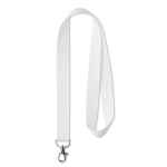 Lanyard RPET Sublim 15mm cor branco