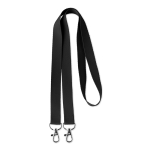 Lanyard Duo 15mm cor preto