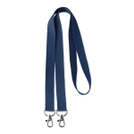 Lanyard Duo 15mm cor azul