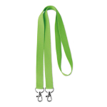 Lanyard Duo 15mm cor verde maçã