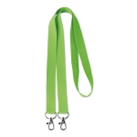 Lanyard Duo 15mm cor verde-lima