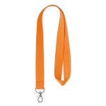 Lanyard Woven 15mm cor cor-de-laranja