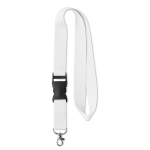 Lanyard Woven Plus 15mm cor branco