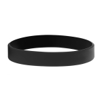 Pulseiras personalizadas de silicone baratas de 12 mm Regular cor preto