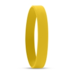 Pulseiras personalizadas de silicone baratas de 12 mm Regular cor amarelo