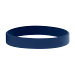 Pulseiras personalizadas baratas de silicone com logo em Baixo Relevo cor azul