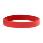 Pulseiras personalizadas baratas de silicone com logo em Baixo Relevo cor vermelho