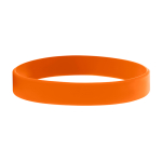 Pulseiras personalizadas baratas de silicone com logo em Baixo Relevo cor cor-de-laranja