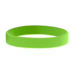 Pulseiras personalizadas baratas de silicone com logo em Baixo Relevo cor verde-lima