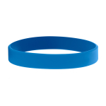Pulseiras personalizadas baratas de silicone com logo em Baixo Relevo cor azul-claro