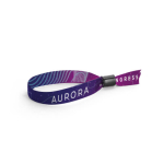 Pulseiras sublimadas baratas de poliéster com fecho inviolável Sublim cor branco