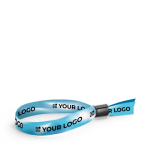 Pulseiras sublimadas baratas de poliéster com fecho inviolável Sublim cor branco vista principal