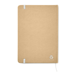 Caderno personalizado papel reciclado folhas A5 linhas EcoNote cor branco segunda vista