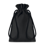 Saco pequeno de algodão para oferta 105 g/m2 Night Boutique Small cor preto