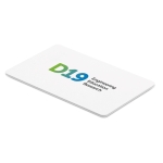 Cartão de segurança RFID que protege os cartões de crédito Blocked cor branco vista principal