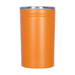 Copo térmico de aço com fecho anti-gotas 330ml Coffee Club cor cor-de-laranja segunda vista frontal