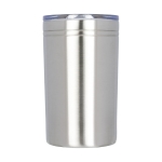 Copo térmico de aço com fecho anti-gotas 330ml Coffee Club cor prateado segunda vista