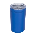 Copo térmico de aço com fecho anti-gotas 330ml Coffee Club cor azul real segunda vista frontal