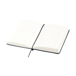 Caderno de qualidade para executivos, folhas A4 pautadas JournalBooks cor preto segunda vista