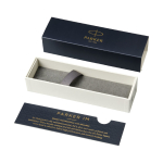 Canetas metálicas personalizadas com estojo tinta azul Parker IM Gold