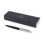 Caneta de qualidade mate com cromados tinta azul Parker Jotter XL cor preto segunda vista frontal