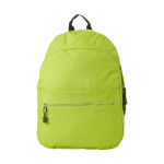Mochila publicitária de estilo juvenil em várias cores Teens cor verde-lima vista frontal
