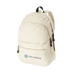 Mochila publicitária de estilo juvenil em várias cores Teens cor marfim vista impressão serigrafia