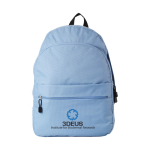Mochila publicitária de estilo juvenil em várias cores Teens cor azul-claro segunda vista impressão serigrafia