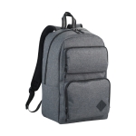 Mochila corporativa para PC de 15,6'' de poliéster 600D Business Style cor cinzento segunda vista frontal