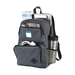Mochila corporativa para PC de 15,6'' de poliéster 600D Business Style cor cinzento segunda vista traseira
