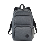 Mochila corporativa para PC de 15,6'' de poliéster 600D Business Style cor cinzento vista detalhe 1