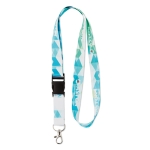 Lanyard RPET Sublim Plus Express 15mm cor branco
