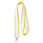 Lanyard Double Sublim Express 20mm cor amarelo