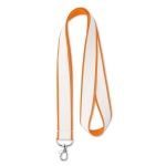 Lanyard Double Sublim Express 20mm cor cor-de-laranja