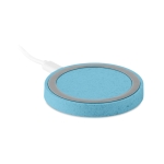 Carregador Sem Fios Natural Round cor azul-claro