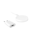Conjunto de carregador sem fio para merchandising Set Wireless Charge cor branco terceira vista