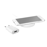 Conjunto de carregador sem fio para merchandising Set Wireless Charge cor branco quarta vista