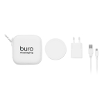 Conjunto de carregador sem fio para merchandising Set Wireless Charge cor branco vista principal quinta vista